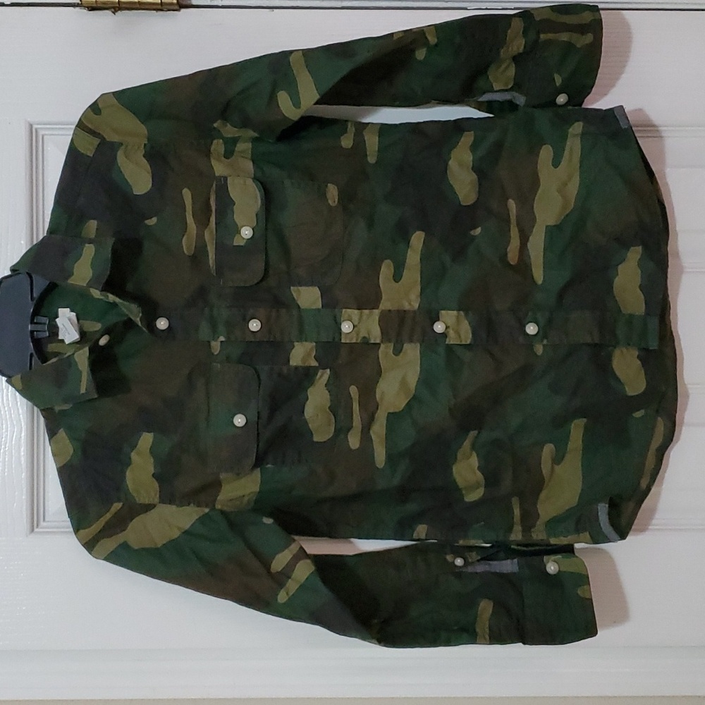 Crewcuts Women's Camouflage Button Down Shirt (size 10)